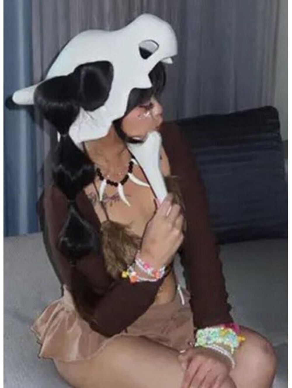 Pokemon Halloween Costume - Wearable Cubone Skull - Custom Cosplay Helm